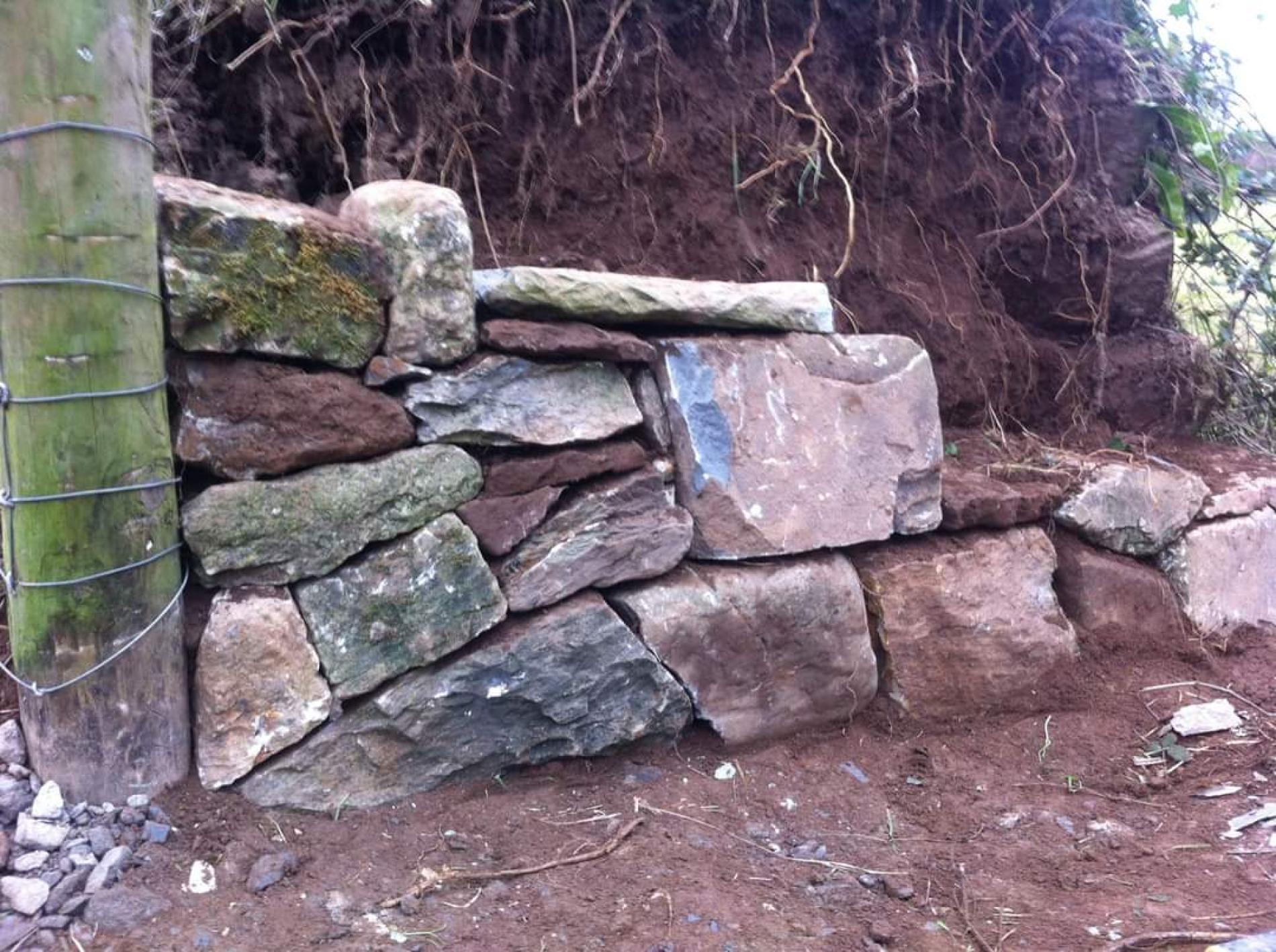 original large stone wall